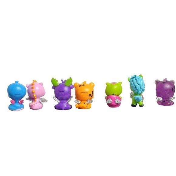 Hatchimals Set Of 7 Glitter Winged 1.5" Mini Figures Animal Mix Season 2 - Picture 6 of 6